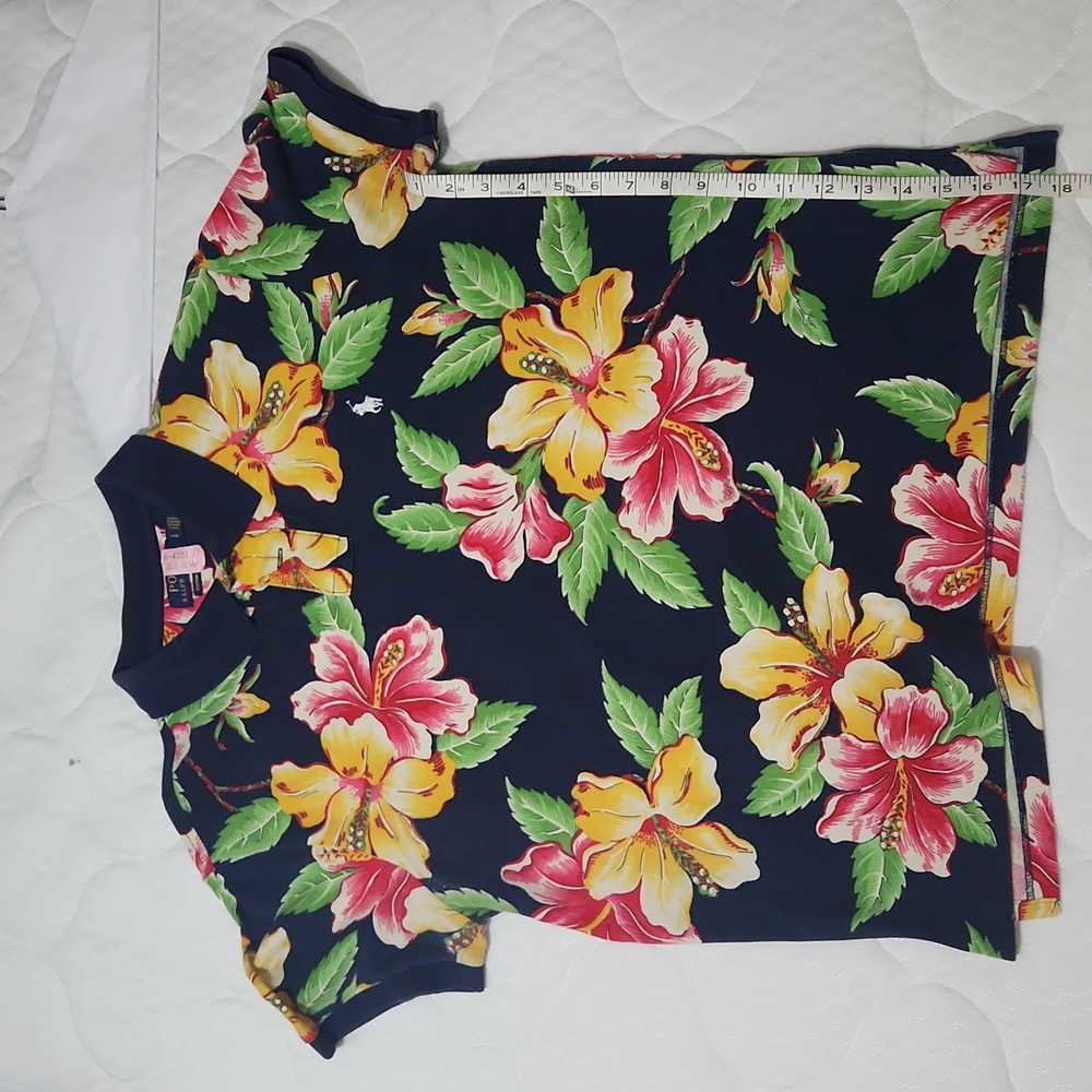 Polo by Ralph Lauren floral print design shirt large